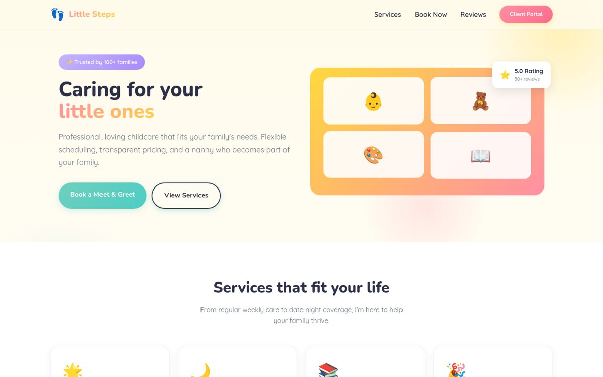 Little Steps childcare site